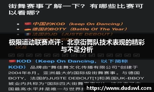极限运动联赛点评：北京街舞队技术表现的精彩与不足分析